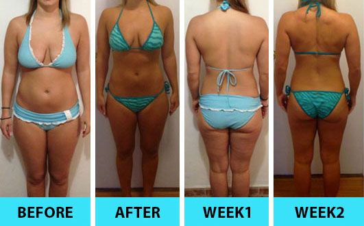 My results before and after