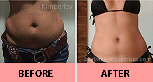 My results before and after